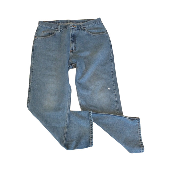 Wrangler Men’s 9760WDR Premium Five Star Jeans 36X30 Workwear Paint - Picture 1 of 13